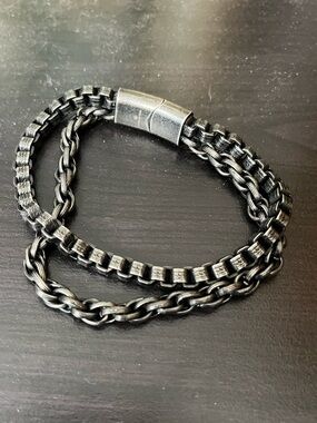 Men’s Black Chain Bracelet